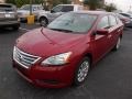 2013 Red Brick Nissan Sentra S  photo #1