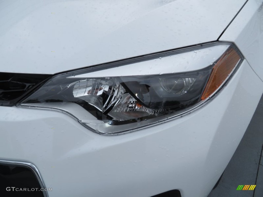 2014 Corolla S - Super White / Black photo #9