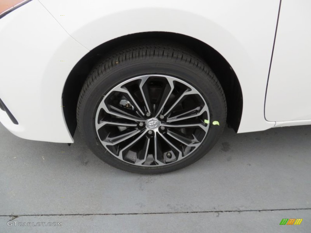 2014 Corolla S - Super White / Black photo #12
