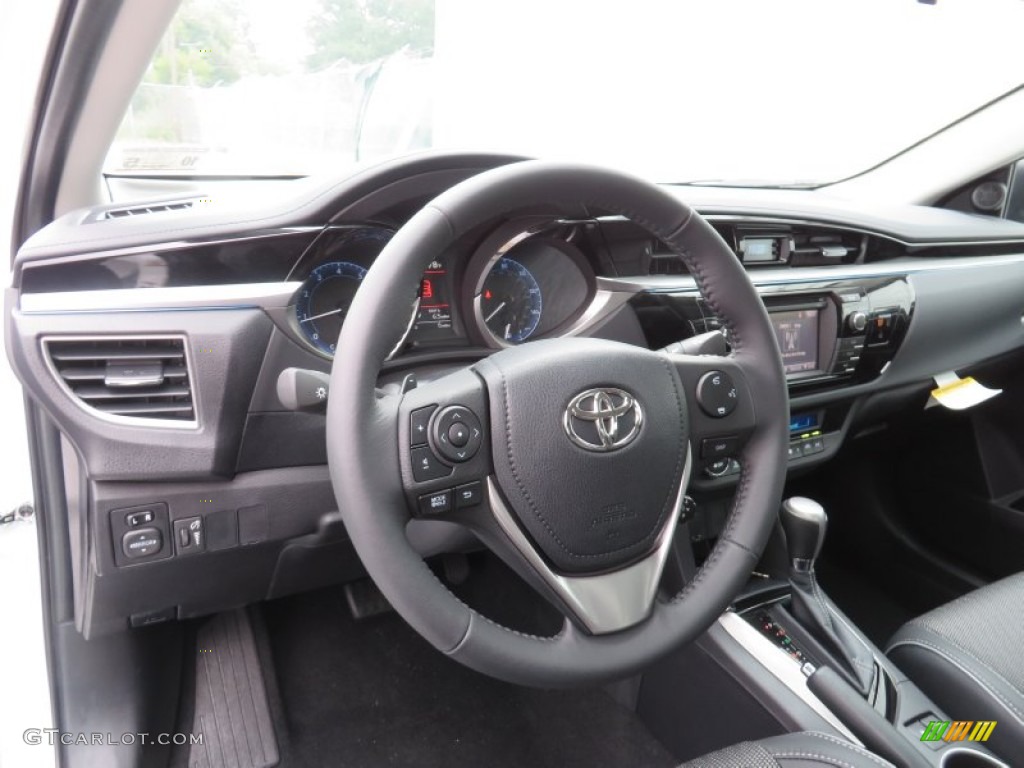 2014 Corolla S - Super White / Black photo #25