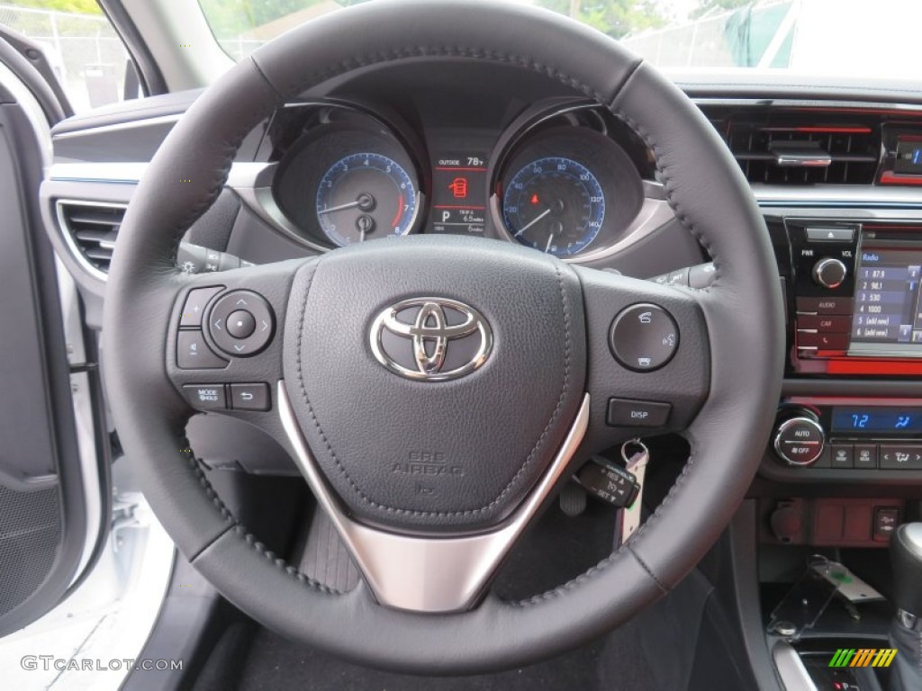 2014 Corolla S - Super White / Black photo #32