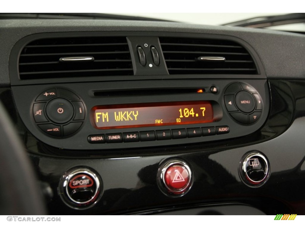 2012 Fiat 500 c cabrio Pop Audio System Photo #87414187