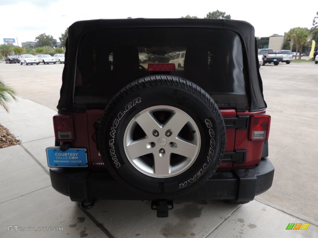 2011 Wrangler Sport 4x4 - Deep Cherry Red Crystal Pearl / Black photo #3