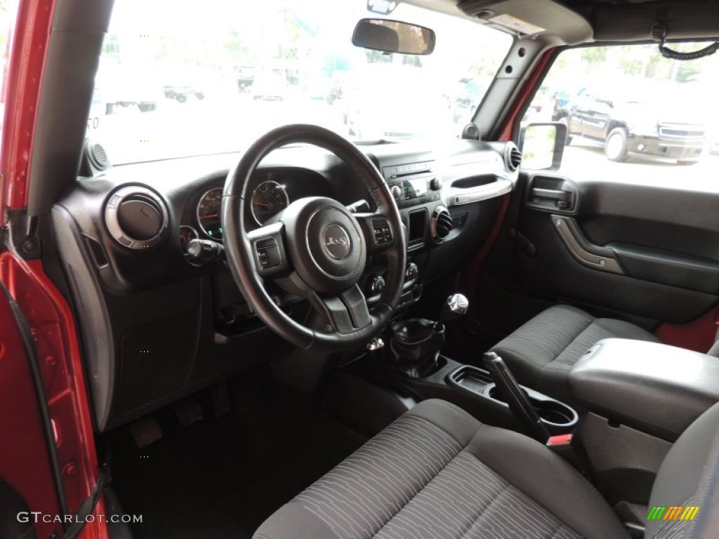 2011 Wrangler Sport 4x4 - Deep Cherry Red Crystal Pearl / Black photo #11