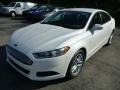 White Platinum 2014 Ford Fusion SE Exterior