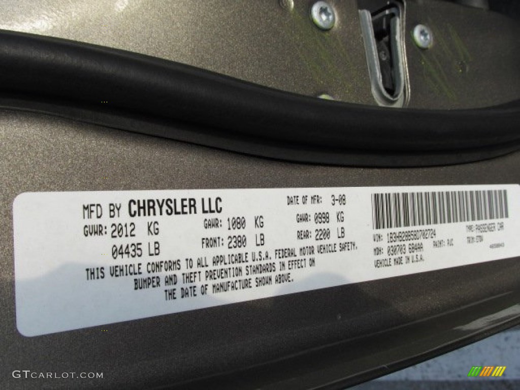 2008 Caliber SE - Light Khaki Metallic / Dark Slate Gray photo #19