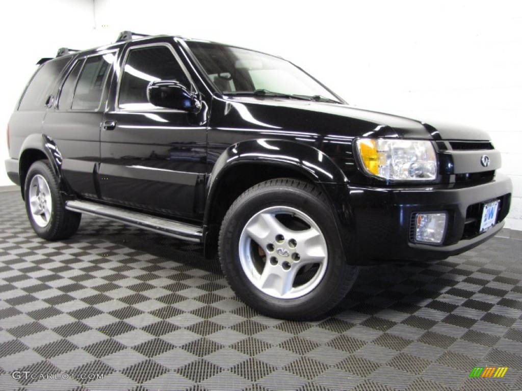 2002 QX4 4x4 - Black Obsidian / Graphite photo #1