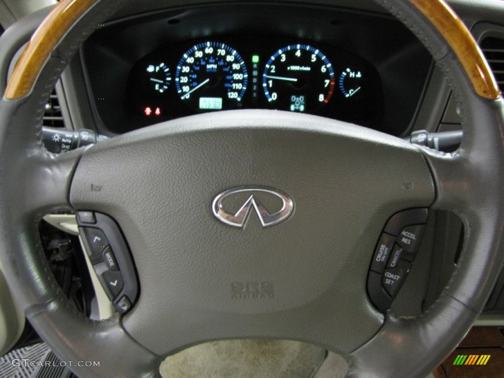 2002 QX4 4x4 - Black Obsidian / Graphite photo #17