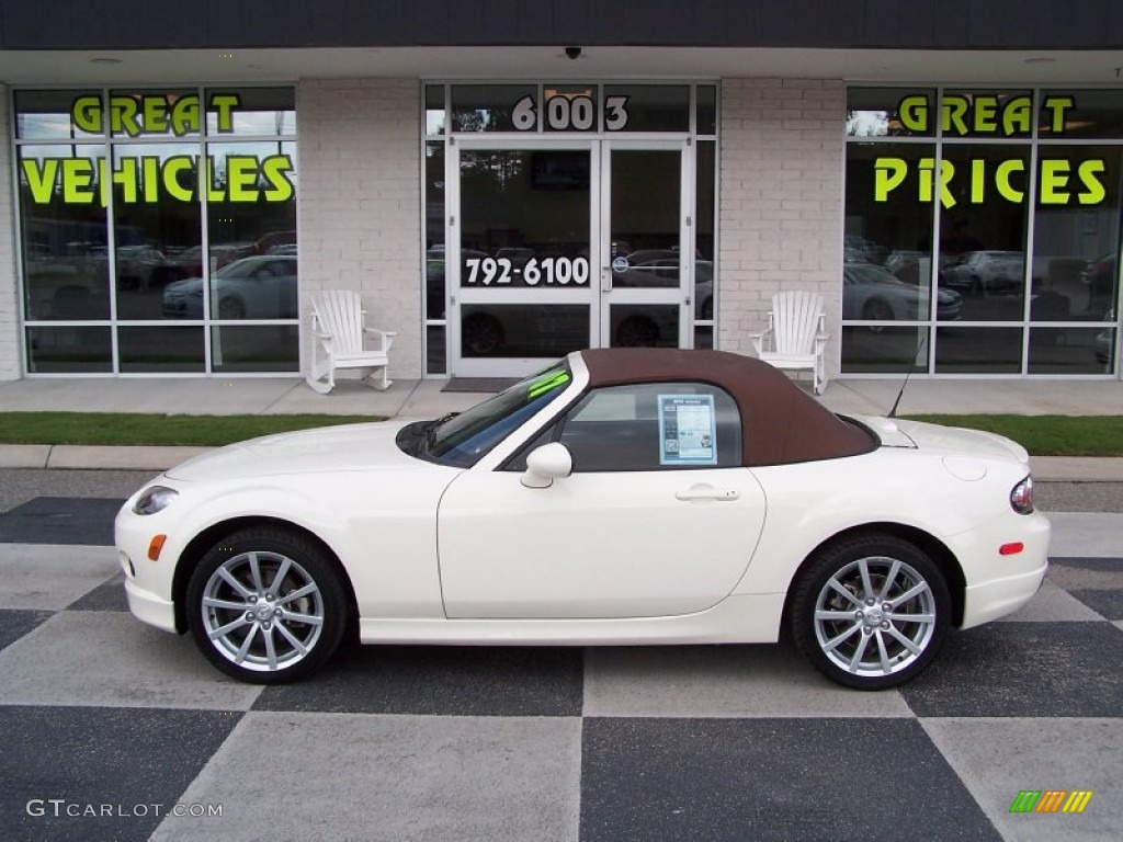 2007 Marble White Mazda Mx 5 Miata Grand Touring Roadster