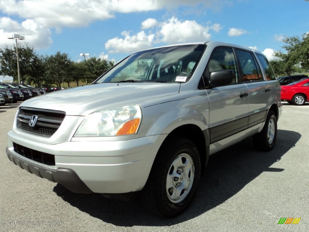 Starlight Silver Metallic 2004 Honda Pilot LX 4WD Exterior Photo #87419591