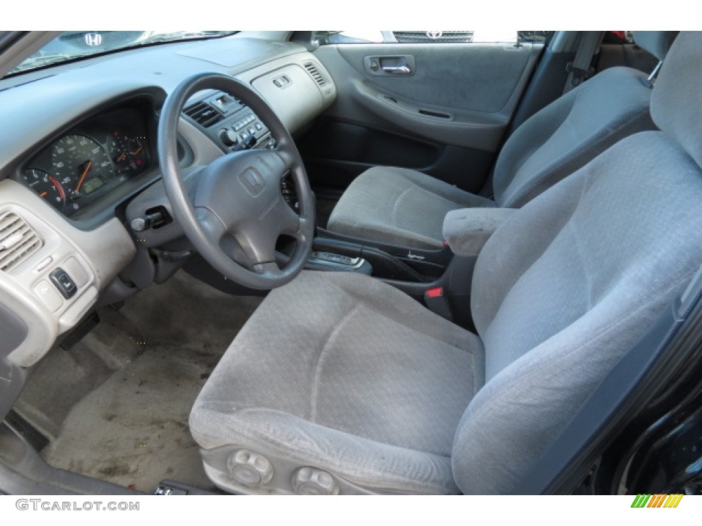 Quartz Gray Interior 2002 Honda Accord EX Sedan Photo #87420125