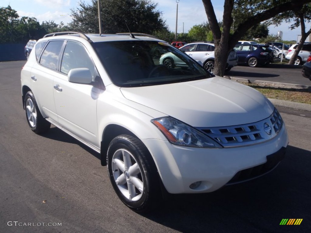 2004 Murano SE - Glacier Pearl White / Cafe Latte photo #1