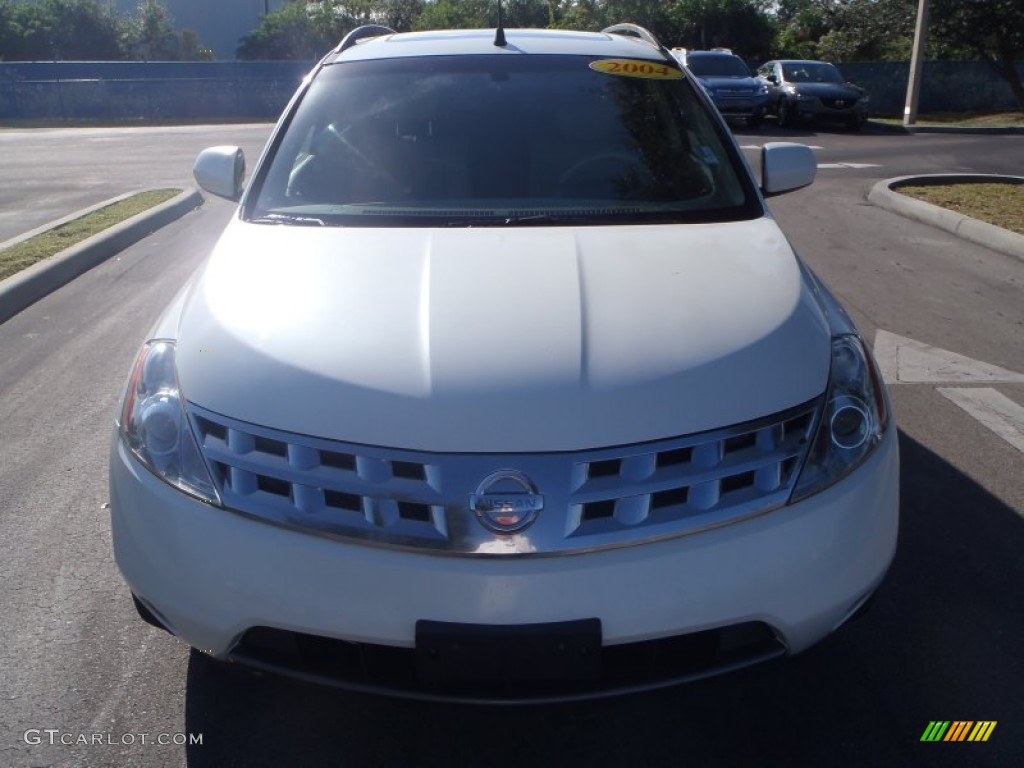 2004 Murano SE - Glacier Pearl White / Cafe Latte photo #2