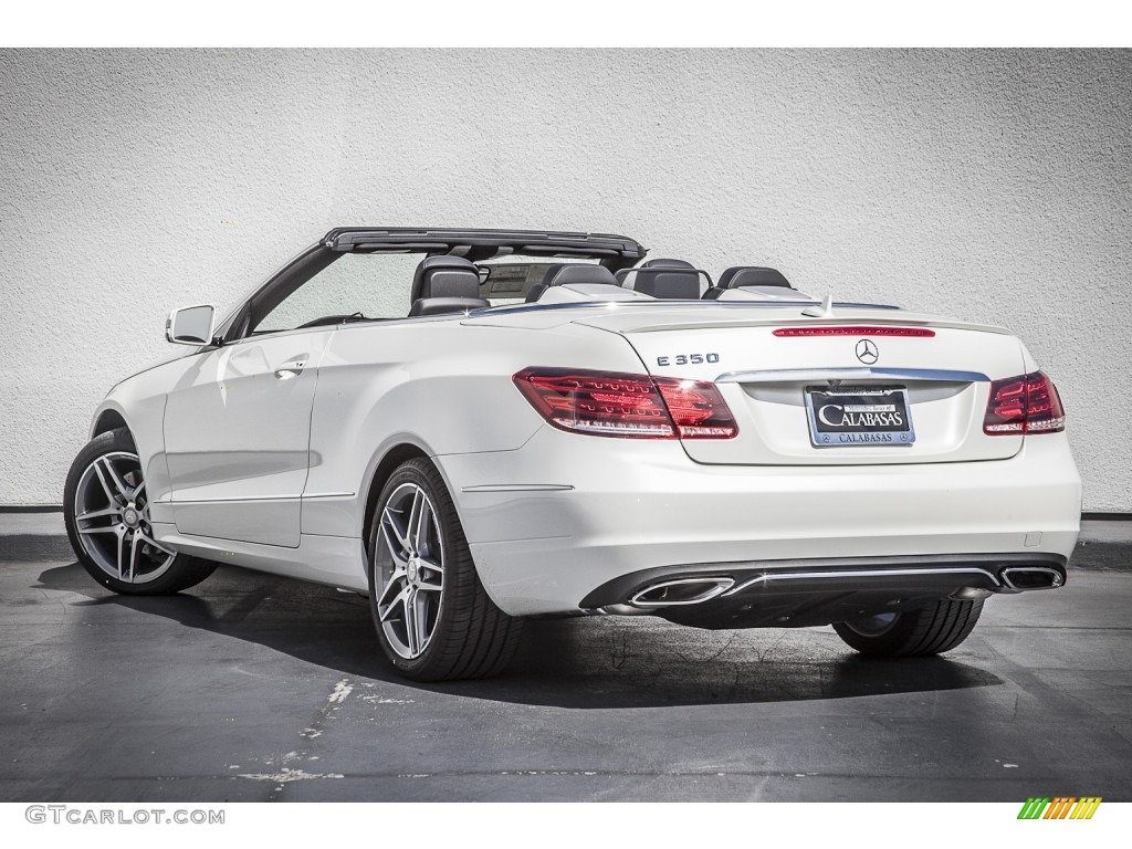 2014 E 350 Cabriolet - Diamond White Metallic / Black photo #2