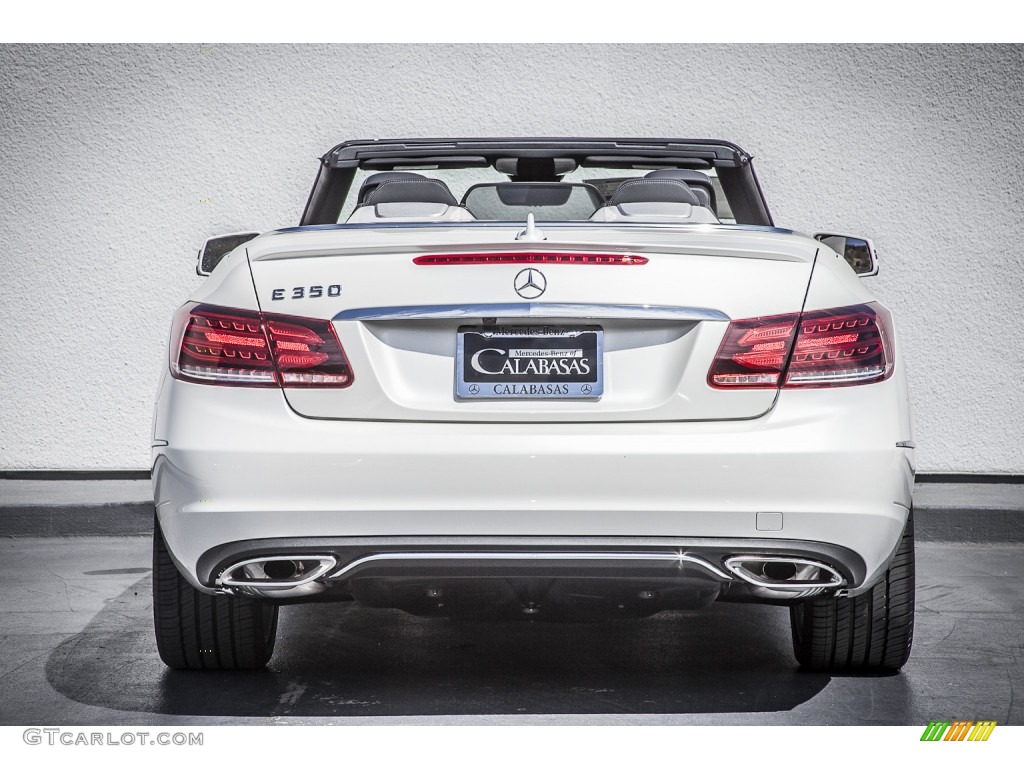 2014 E 350 Cabriolet - Diamond White Metallic / Black photo #3