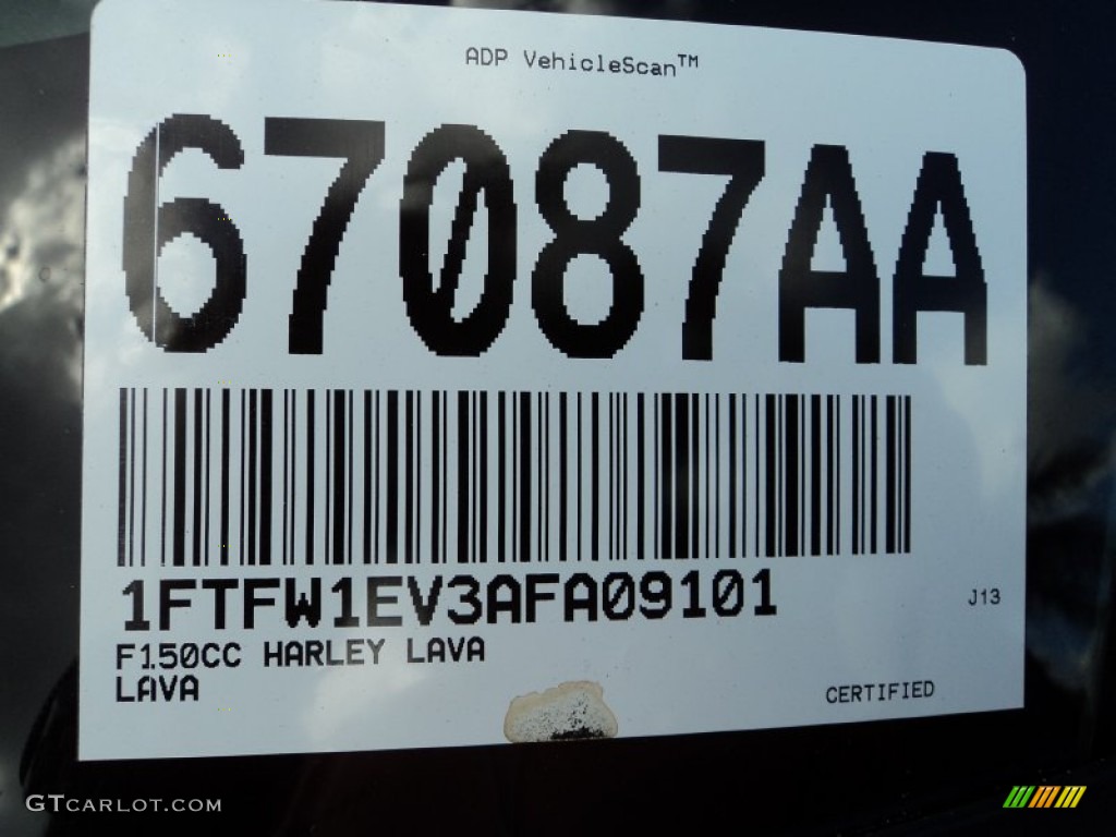 2010 F150 Harley-Davidson SuperCrew 4x4 - Lava Red Metallic / Harley Davidson Lava Red/Black photo #37