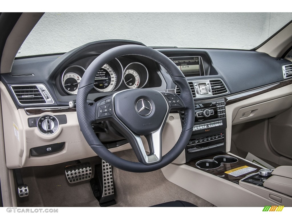 2014 E 350 Coupe - Diamond White Metallic / Silk Beige/Espresso Brown photo #5