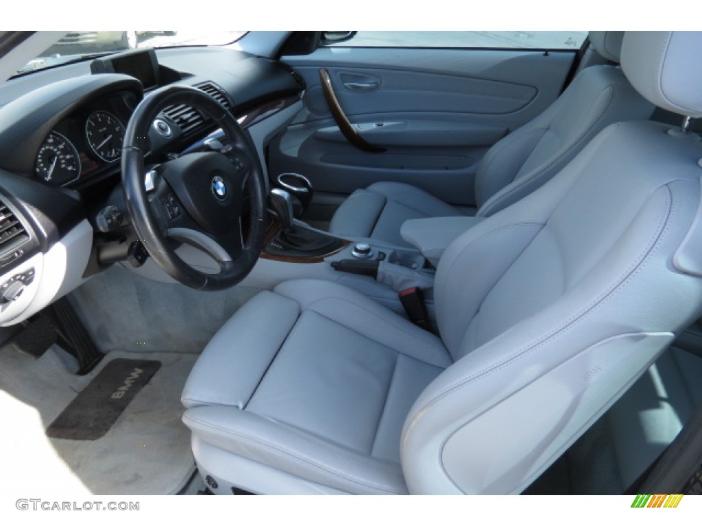 2008 1 Series 128i Coupe - Jet Black / Grey photo #4