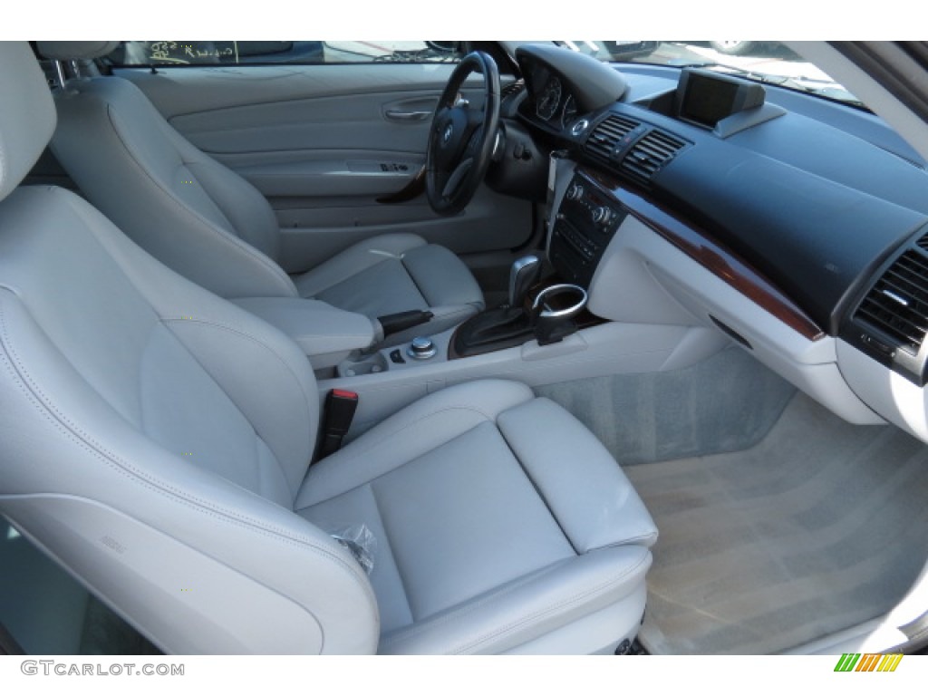 2008 1 Series 128i Coupe - Jet Black / Grey photo #6