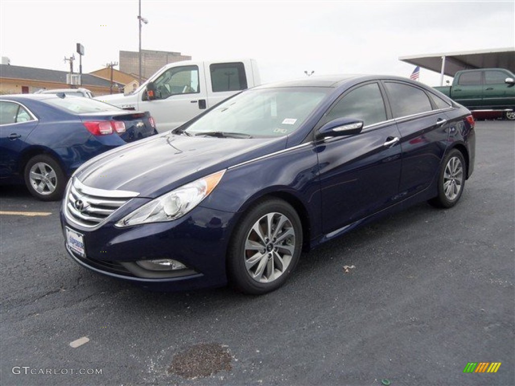 2014 Sonata Limited - Indigo Blue Pearl / Gray photo #1