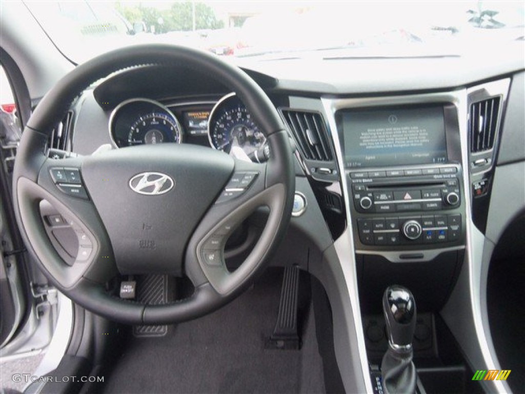 2014 Hyundai Sonata Limited 2.0T Gray Dashboard Photo #87422108