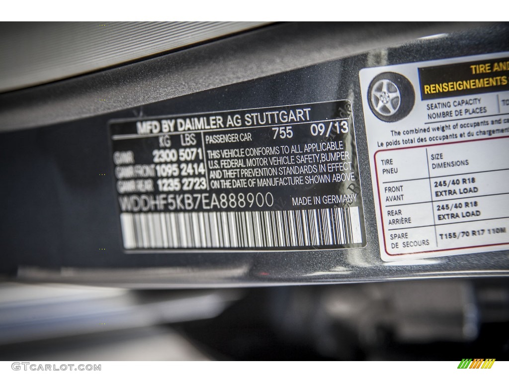 2014 E 350 Sport Sedan - Steel Gray Metallic / Gray/Dark Gray photo #7