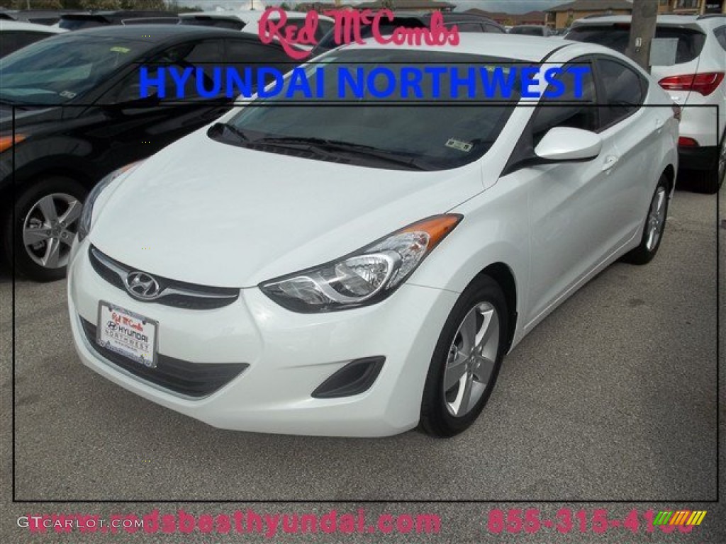 2013 Elantra GLS - Shimmering White / Gray photo #1