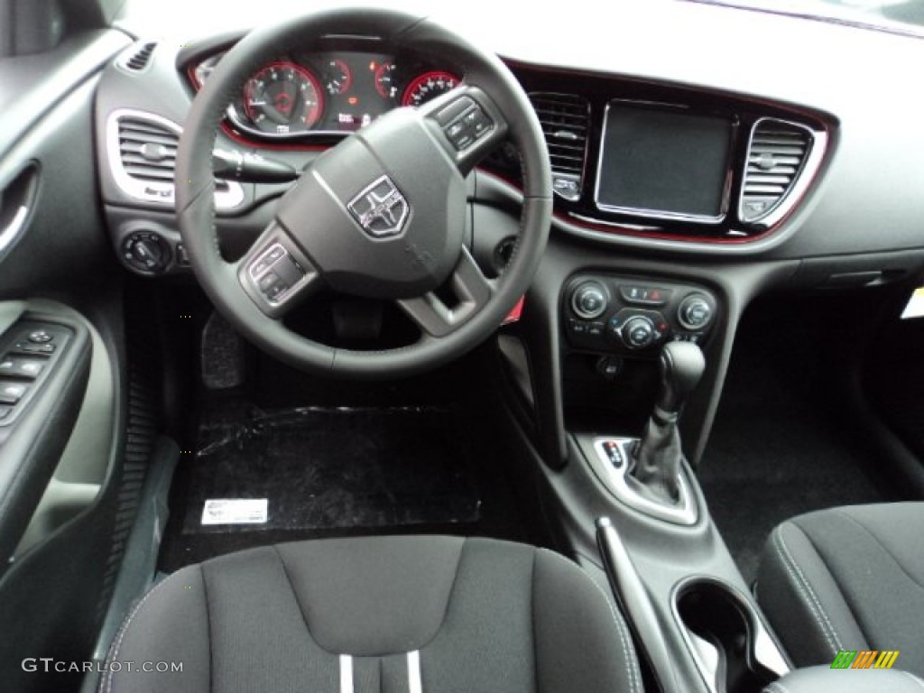 2014 Dodge Dart SXT Black/Light Tungsten Dashboard Photo #87423203