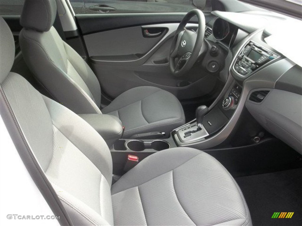 2013 Elantra GLS - Monaco White / Gray photo #4