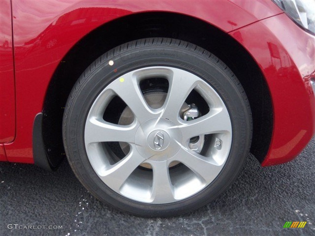 2013 Elantra Limited - Red / Beige photo #7