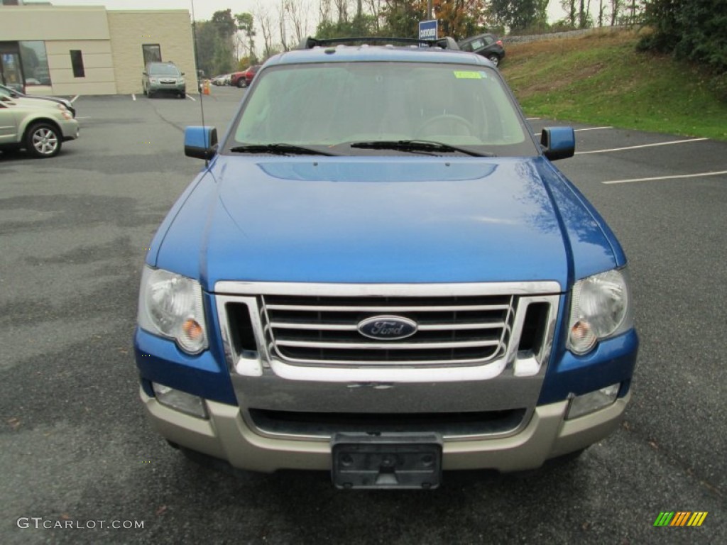 2010 Explorer Eddie Bauer 4x4 - Blue Flame Metallic / Camel photo #3