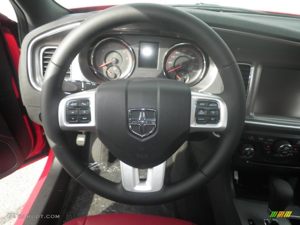 2014 Charger R/T Plus AWD - TorRed / Black/Red photo #5