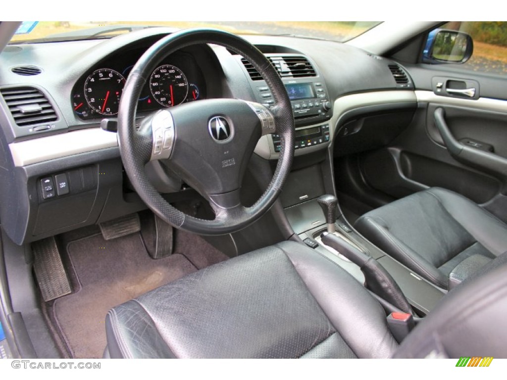 Ebony Interior 2004 Acura TSX Sedan Photo #87429443