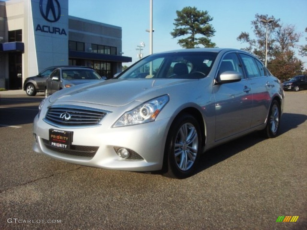 2010 G 37 Sedan - Liquid Platinum / Graphite photo #1