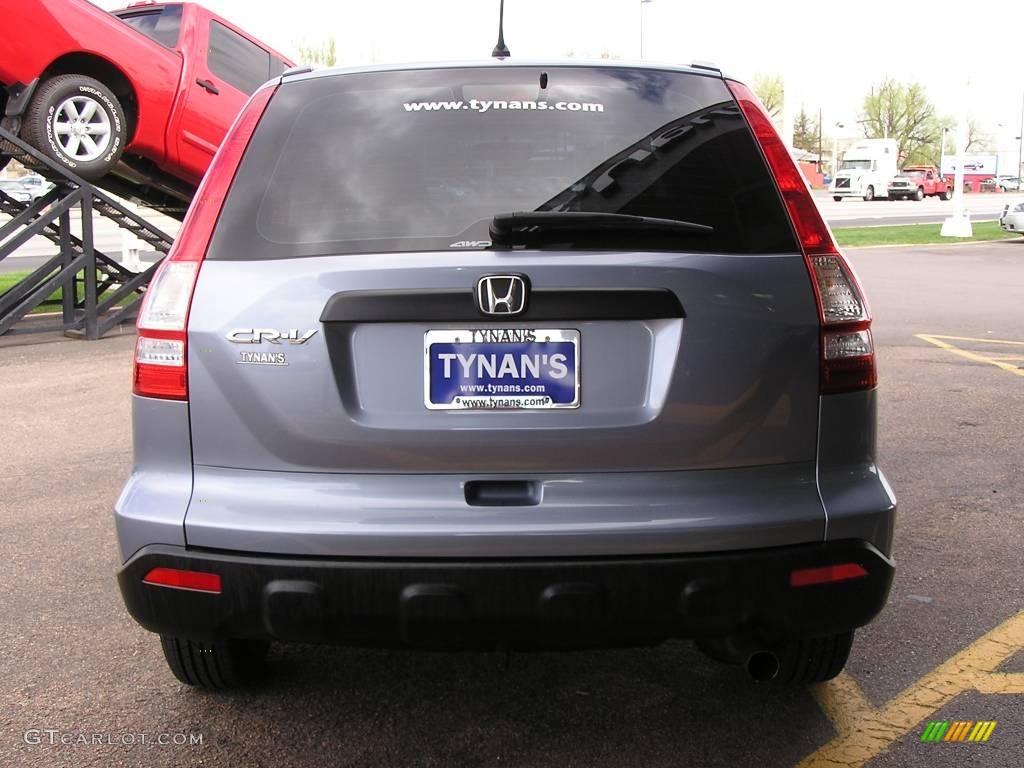 2008 CR-V LX 4WD - Glacier Blue Metallic / Gray photo #3