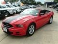 2013 Race Red Ford Mustang V6 Convertible  photo #2