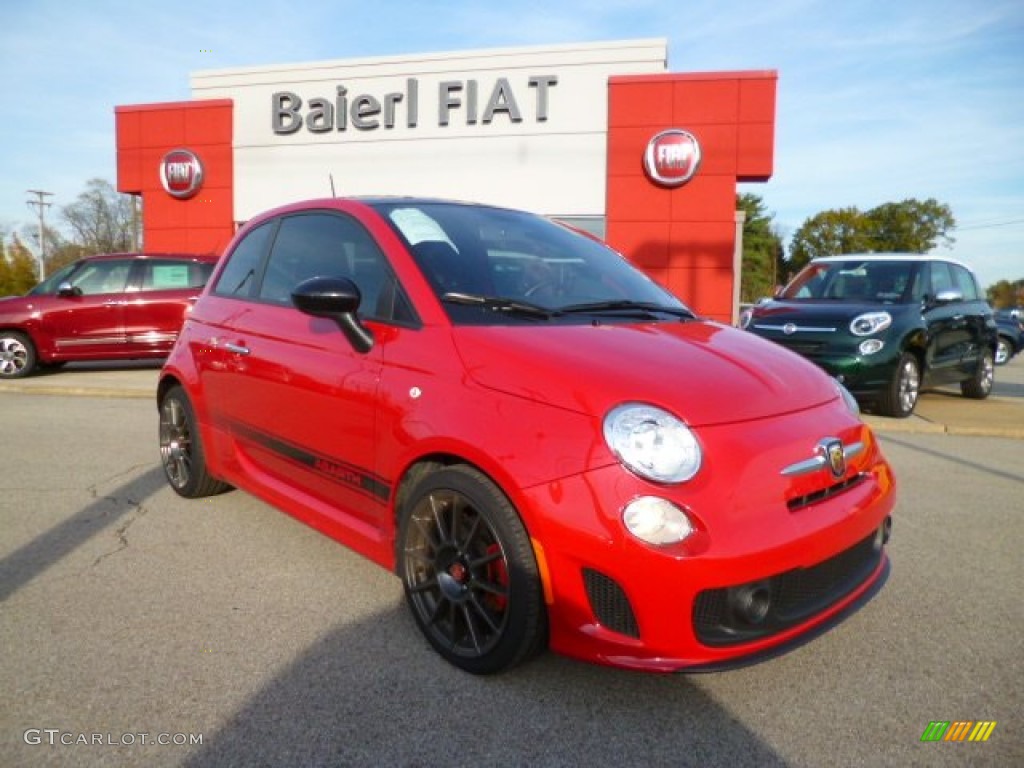 2012 500 Abarth - Rosso (Red) / Abarth Rosso Leather (Red) photo #1