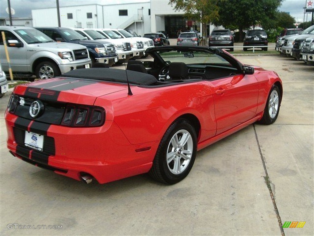 2013 Mustang V6 Convertible - Race Red / Charcoal Black photo #4