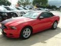2013 Race Red Ford Mustang V6 Convertible  photo #12