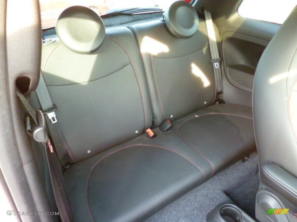 2012 Fiat 500 Abarth Rear Seat Photo #87431990