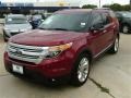 2013 Ruby Red Metallic Ford Explorer XLT  photo #2