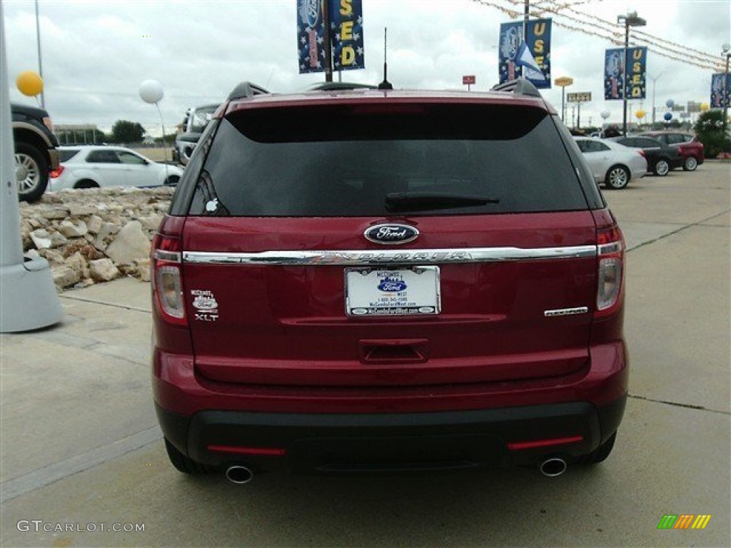 2013 Explorer XLT - Ruby Red Metallic / Medium Light Stone photo #4