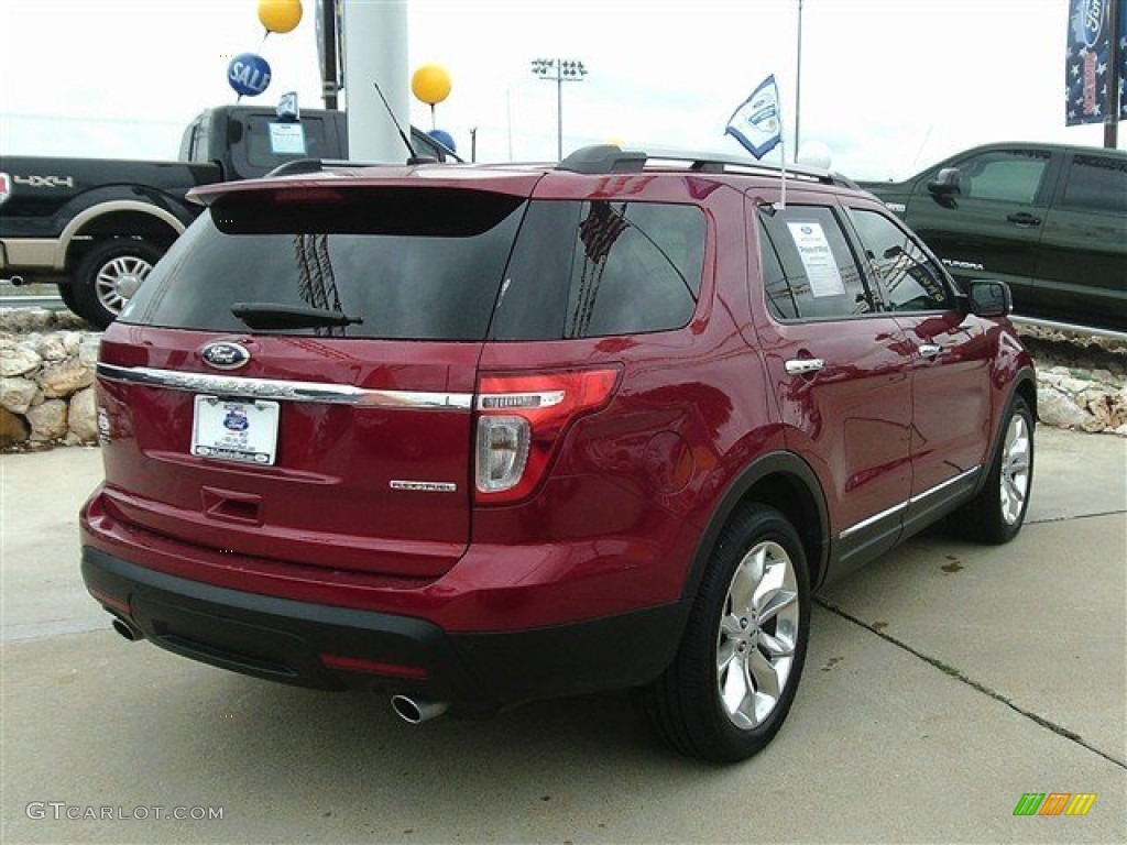 2013 Explorer XLT - Ruby Red Metallic / Medium Light Stone photo #5