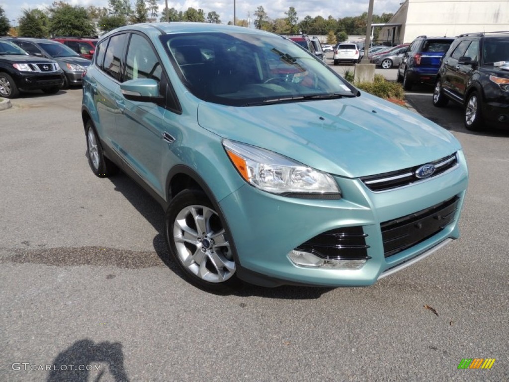 2013 Escape SEL 1.6L EcoBoost - Frosted Glass Metallic / Charcoal Black photo #1