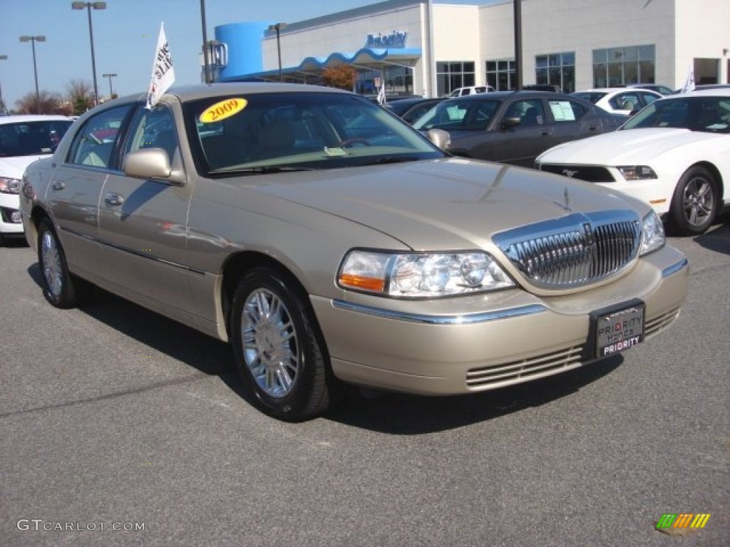 2009 Town Car Signature Limited - Light French Silk Metallic / Light Camel photo #7