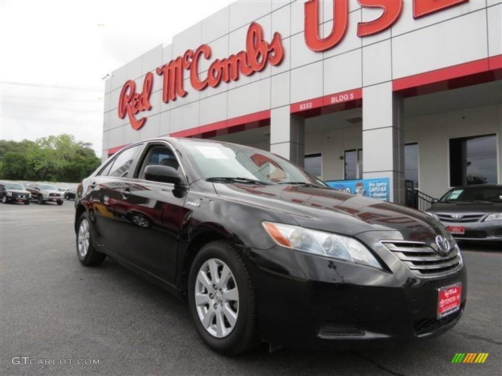 2007 Camry Hybrid - Black / Ash photo #1