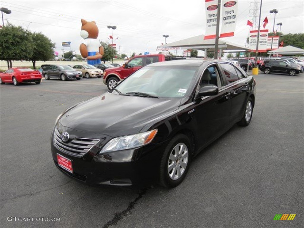 2007 Camry Hybrid - Black / Ash photo #3