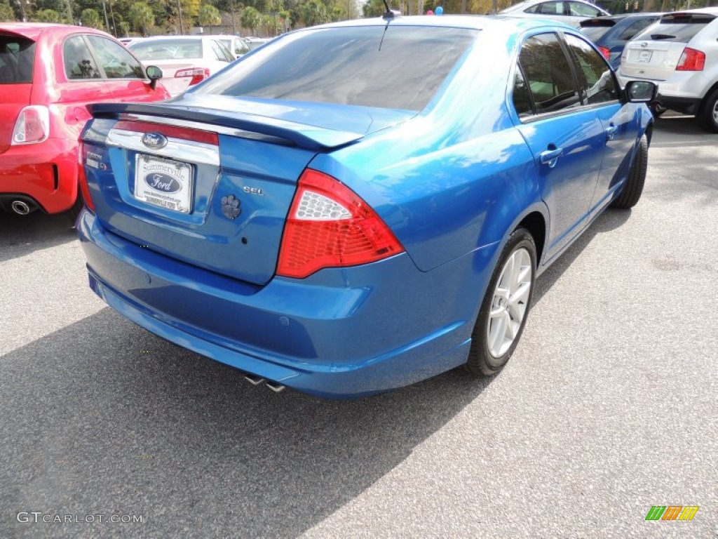 2011 Fusion SEL - Blue Flame Metallic / Charcoal Black photo #15