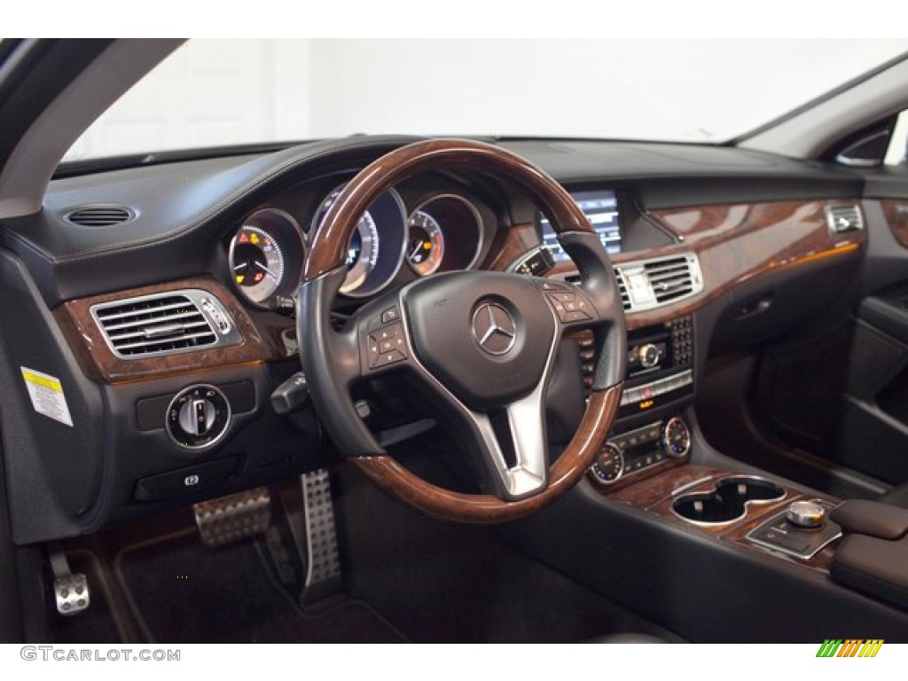 2012 Mercedes-Benz CLS 550 Coupe Black Dashboard Photo #87435770
