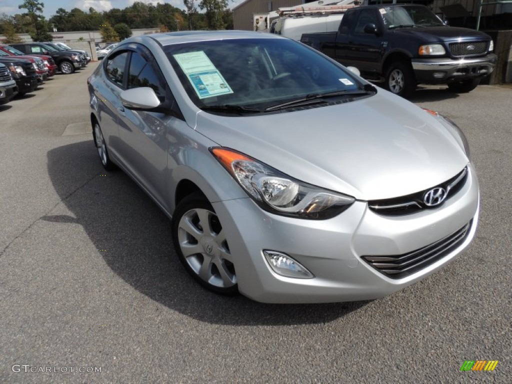 2012 Elantra Limited - Shimmering Silver / Gray photo #1